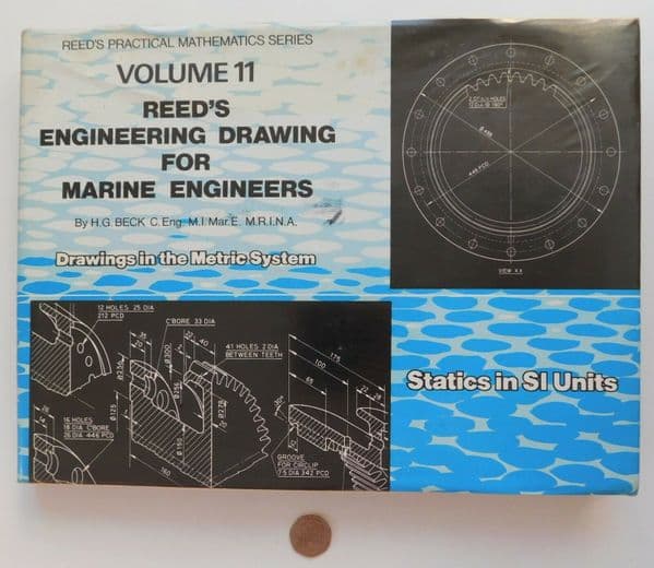 Reed's Engineering Drawing for Marine Engineers vintage 1970s maths text book